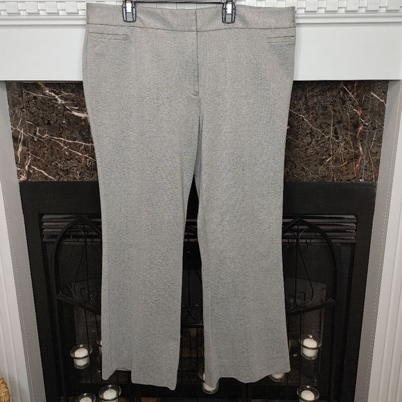 Calvin Klein Women's Slim Front Pant, Gray 14 - Picture 3 of 15